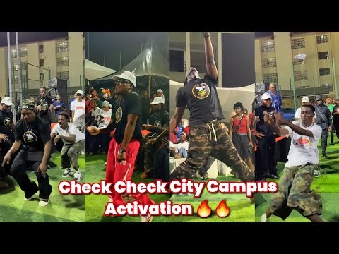 iconic dance moves at the Check Check City Campus Activation