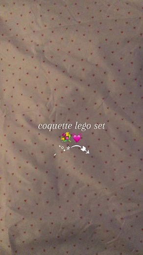 Adorable Coquette Lego Set for Valentines | Cute Pink Aesthetic