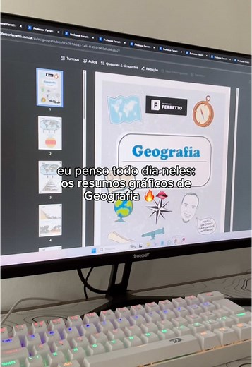 Quem foi que pediu? ✨TODOS✨ os resumos gráficos de Geografia estão disponíveis na Plataforma! Repito: todos! #studytok #geografia #enem #vestibular #ferretto