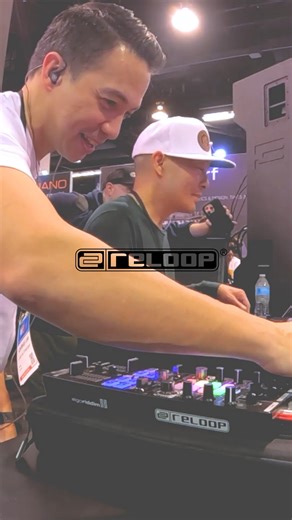 #TBT Laidback Luke & DJ QBert at the Namm ´24 booth. | Reloop - Solutions for DJs