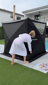 I’ve finally locked in my at-home recovery ritual. 🔥 I start in the Sweat Tent — an outdoor sauna that heats up to 200°F, relaxing my muscles, boosting circulation, and melting stress. Then I jump straight into the ice plunge for that hot–cold contrast to sharpen focus and speed up recovery. Right now, you can get $700 OFF the Full Sauna Tent Kit! If you’ve been wanting to upgrade your recovery routine, this is it. | Melissa Metrano