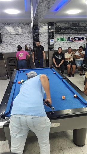 Uno de los partidos de la final en el torneo Billares Pool Masther me aplicaron modo escobita #modoescobita #billarpoolstamta | Caribe pool