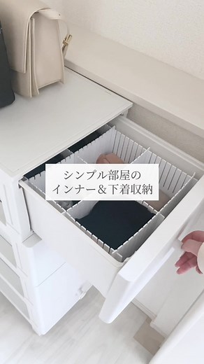 後回しにしてた下着＆インナー収納やっと整えた🧺✨ #衣類収納 #クローゼット収納 #シンプルな部屋 #100均収納 #収納アイディア