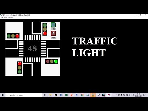 Tutorial program PLC OMRON (CX-PROGRAMMER dan CX-DESIGNER) ladder diagram TRAFFIC LIGHT 4 SIMPANG