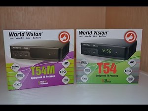 Суперновинка! DVB-T2 Ресивер (тюнер) Т2 World Vision T54 (T54M) - распаковка и обзор