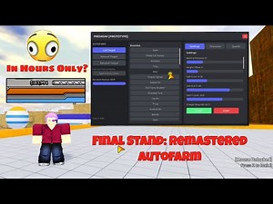Final Stand: Remastered AutoQuest and AutoFarm (script)