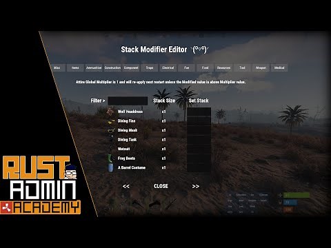 Brand New❗️❗️STACK MODIFIER GUI | ®️ Rust Admin Academy Tutorial 2021
