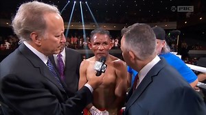 "I think it was an injustice to stop this fight." Ismael Barroso with strong feelings on the stoppage. #RomeroBarroso | All the Smoke Boxing