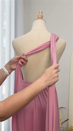 Infinity Dress Styling: Elevated One Shoulder Buckle | Strawberry Pink