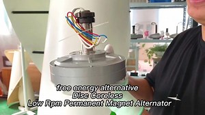 Axial Flux Three Phase Coreless Permanent Magnet Generator 5KW High RPM 220V 380V for VAWT 500w