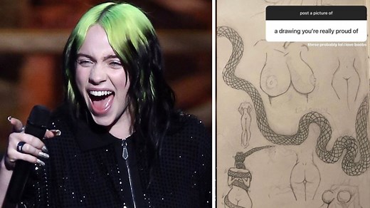 Billie Eilish postet nackte Brüste und verliert 100.000 Follower