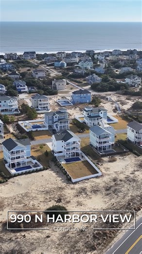 Coldwell Banker Seaside Realty on Instagram: "🏠 Feature Friday 📍990 N Harbor View, Corolla ✨Contact Trish Berruet - Coldwell Banker at 252-256-2761 for more information! 💫 Experience the perfect combination of newer construction, modern design, and exceptional livability at this six-bedroom, five-and-a-half-bathCorolla retreat. Thoughtfully designed with a sought-after reverse floor plan including multiple decks, this home offers crisp, bright, airy spacesand distant sound and ocean views cre