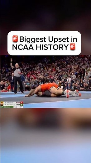 🚨BIGGEST UPSET IN NCAA HISTORY🚨Wyatt Hendrickson defeats Gable Stevenson in National Championship