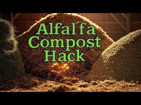 🌾 The Alfalfa Shortcut to Rich Compost – Hay vs Pellets Explained