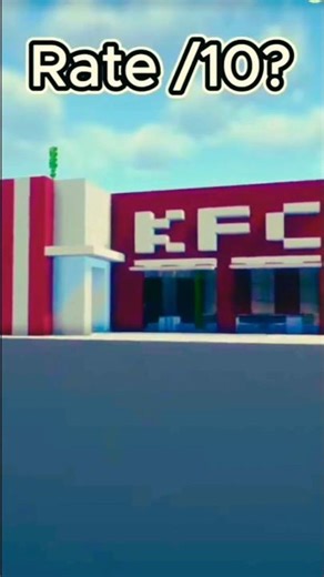 Building a KFC in Minecraft (Fast Build) 🏗️#shorts