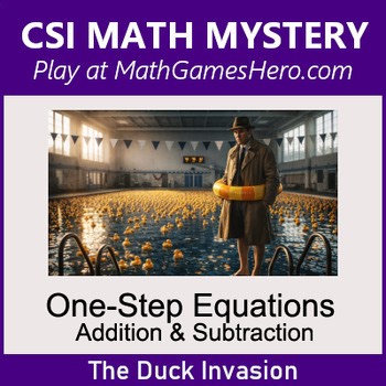 One-Step Equations - Addition & Subtraction | Digital CSI Math Mystery Game