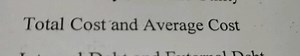 Total Cost and Average Cost... | Filo