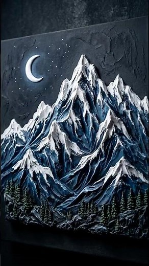 Satisfying 3D Mountain Plaster Art | Transformation