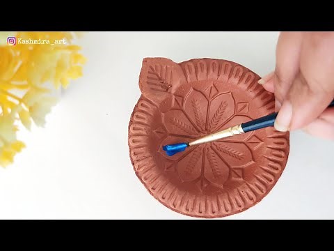 Easy Ways to Decorate Diya For Diwali Decoration | Diya Painting | Festive DIY | Kashmira Art