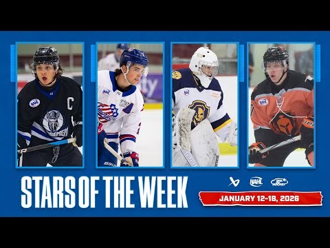 NAHL Stars of the Week - January 12-18, 2026