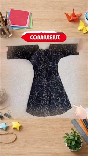 Origami Paper Dress 😳 | Origami Trick #shorts