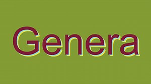 How to Pronounce Genera