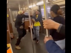 Video shows fight on N.Y.C. subway that lead to shooting