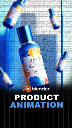 Cosmetic Product Animation in Blender | Lomos 3D Packaging Showcase 2025