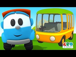 Leo el Camión - Leo y el Autobús Amarillo - Videos educativos para niños