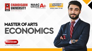 Helping you stay ahead of the crowd, Chandigarh University's M.A. Economics program is very quantitative in nature and approach. The programme, supported by state-of-the-art infrastructure facilities & many other facilities in one place, provides an all-inclusive path to meticulously understand and apply Economic Theories and their application to Economic Modeling and Forecasting in the real world. Do you want to make a distinguished career in the field of Economics? Pursue MA Economics at NAAC 