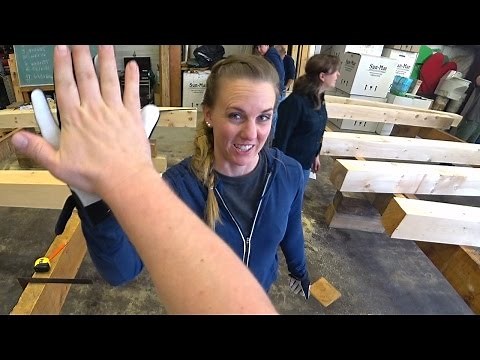 Cutting 44 Timbers to Length in 2 Hours (Timber Frame Workshop Day One!)