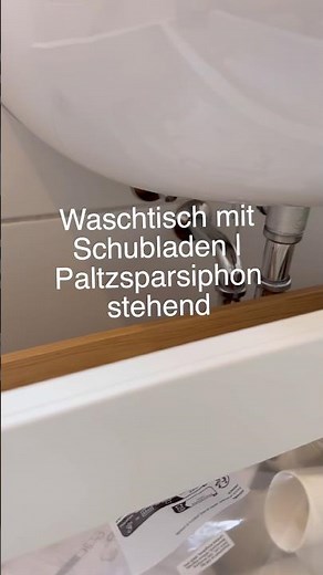 Waschtisch mit Schubladen aber wohin mit dem Siphon? Montage auf Beinen ohne Bohren #waschtisch