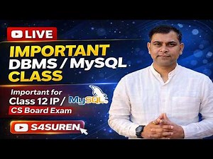 Class 12 IP / CS 🔴 Live | DBMS & MySQL One Shot | CBSE Board Exam Preparation 2026