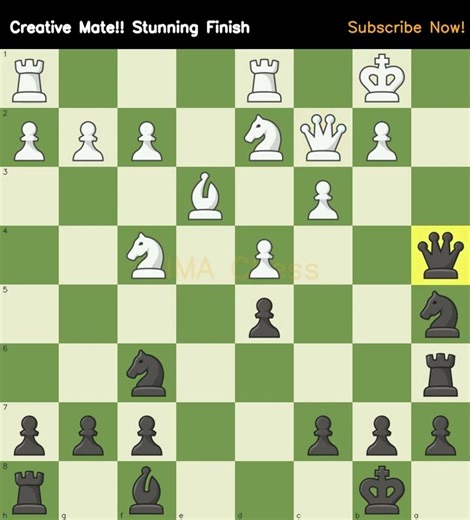 Creative Mate!! Stunning Finish #chesschallenge #queensacrifice #tacticstime #matein2