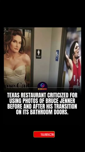 🚻 Texas Restaurant Criticized for Using Bruce Jenner Bathroom Signs #lgbt #shorts