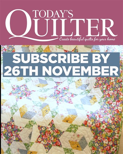 Subscribe to Today's Quilter by 26 November and you'll get issue 135 as your first magazine with these gorgeous hexagon, stars and cubes sewn from diamonds by Carolyn Forster! Plus, you'll get 47% off the cover price, with each issue costing less than £5 delivered direct to your door! Click here to order: https://www.ourmediashop.com/today-s-quilter-magazine-X25FBB?utm_source=facebook&utm_medium=social&utm_campaign=save-40pc_x25fbb #TodaysQuilter #TraditionalQuilter #SewMyStash #QuiltPatterns #n