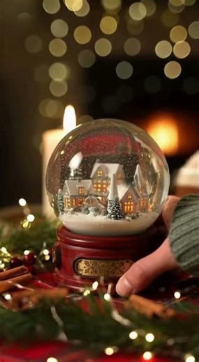 Snow Globe Being Shaken