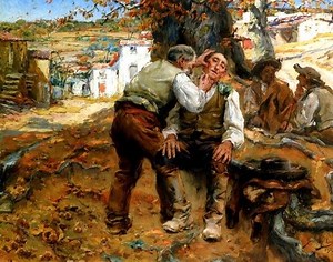 "O Barbeiro da Aldeia" (1902)   -  José Malhoa