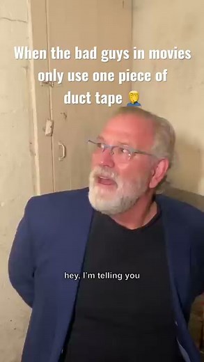 When the Bad Guys in Movies only use One Piece of Duct Tape 🤦‍♂️ #shorts