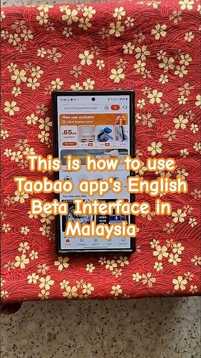 This is how to use Taobao app's English Beta Interface in Malaysia #taobao #taobaomalaysia
