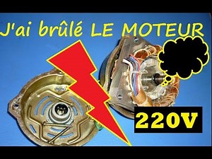 moteur machine a laver branchement 3 fils sur 220 v direct