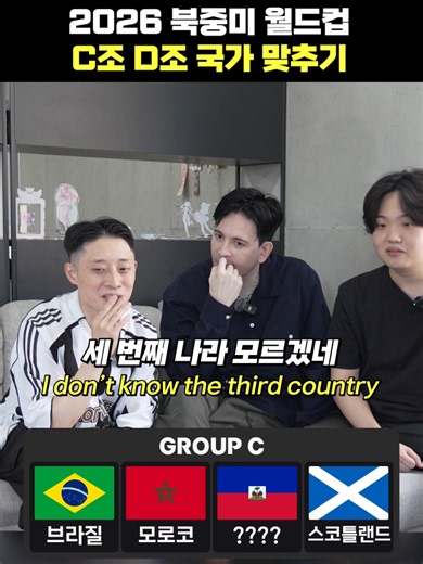 월드컵 국가 이름 맞추기 퀴즈 C조·D조