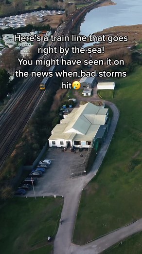 Just some @gwr.uk trains on the Dawlish to Dawlish Warren line, by drone! The trains can be just feet away from the sea at high tide. #trains #drone #trainspotting #djiglobal #fypシ #runboyrun