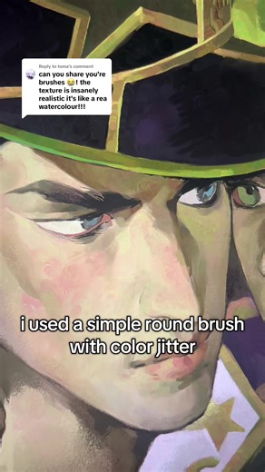 Replying to @toma all of my brushes are basic procreate brushes with color jitter and pressure settings #art #artist #arttok #arttip #fyp