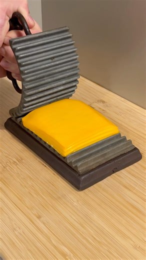 Crushing cheese with 160-year old machine #asmr #crushingtime #metalpress #satisfying #cheese