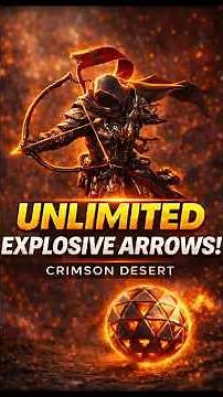 UNLIMITED EXPLOSIVE ARROWS 😱 (EASY METHOD) #viralshrotvideo #crimsondesert #shortsvideo