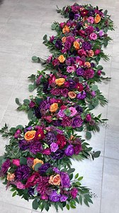 Colorful Table Centerpiece, Purple Pink Orange Table Bouquet, Jewel Tone Table Decor, Bright Wedding Flowers Decorations - Etsy