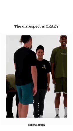 Shall we laugh? on Instagram: "This video shares a 30-second high-energy clip of a group of friends engaged in a "roast session," captioned "The disrespect is CRAZY" to emphasize the ruthless comedic timing of the insults. It generated 1.4M views and 112K likes, resonating with the massive "roast culture" audience on Instagram that thrives on quick-witted, personal banter. The audio centers on a dramatic build-up where one man inspects another's facial hair before pivoting to a brutal jab about 