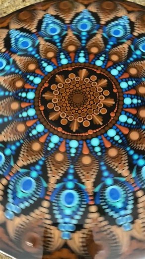 Hand-painted Mandala Lazy Susan: 12" Food Safe Serving Board - Etsy