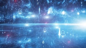 Bright Blue Shining Computer Cyber Network Stock Footage Video (100% Royalty-free) 1111735497 | Shutterstock